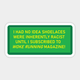 Woke Running Sticker